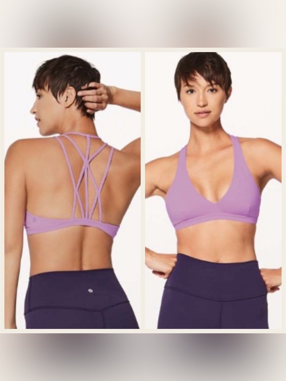 Lululemon Raise the Barre strappy back sports bra 4